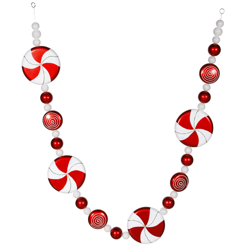Guirlande fantaisie blanc rouge 6 pi