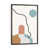 Toile avec cadre gris