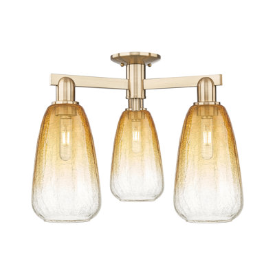Jacquette - 3 Light Semi-Flush Mount