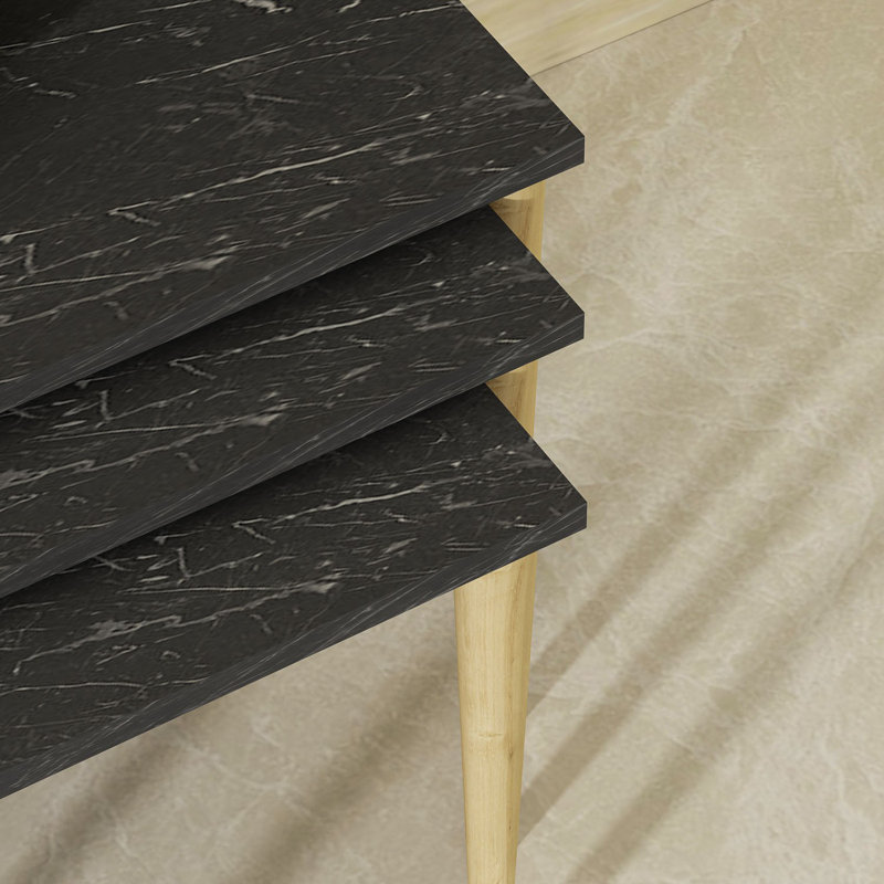 Tables gigognes Quinley, Noir