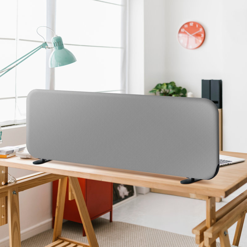 Séparateurs de bureau pour travailler debout, écran diviseur de table portable pour bureau, salle de classe, bureau, anti-rayures, acier 48 po x 18 po