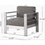 2 Pieces Outdoor Armchair, Wood Dining Chairs With Cushions
