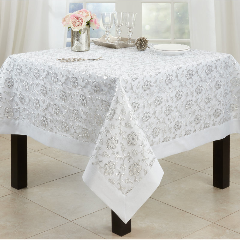 Éloise Floral Tablecloth, 65" W x 65" L