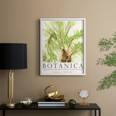 Affiche botanique d'exposition II de Botanica, bois massif