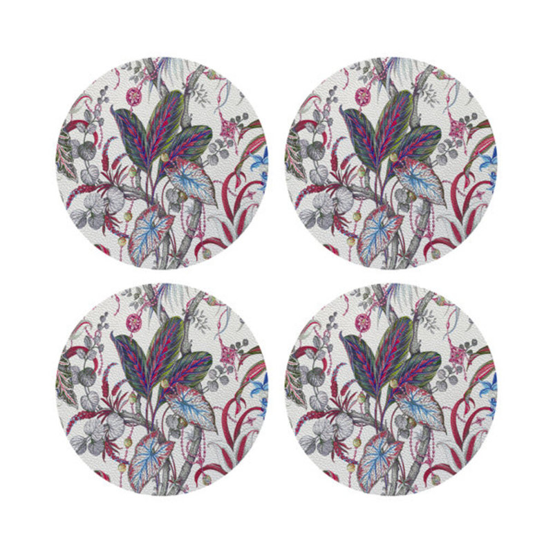 Sous-verres ronds en cuir Amazonia Aurelia, Aurélie