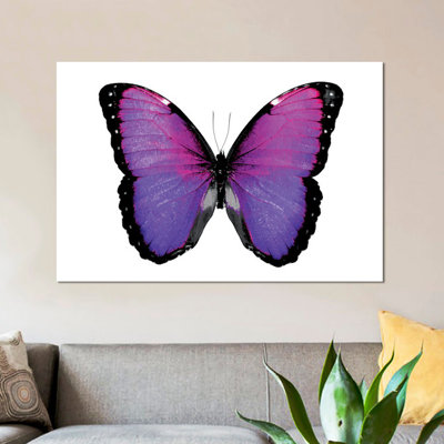 «Vibrant Butterfly IV» par Julia Bosco, impression sur toile tendue