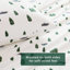 Ensemble de draps 4 pièces très grand format avec arbres et camions 100% flanelle de coton lavable à la machine pour un meilleur ajustement-124961210