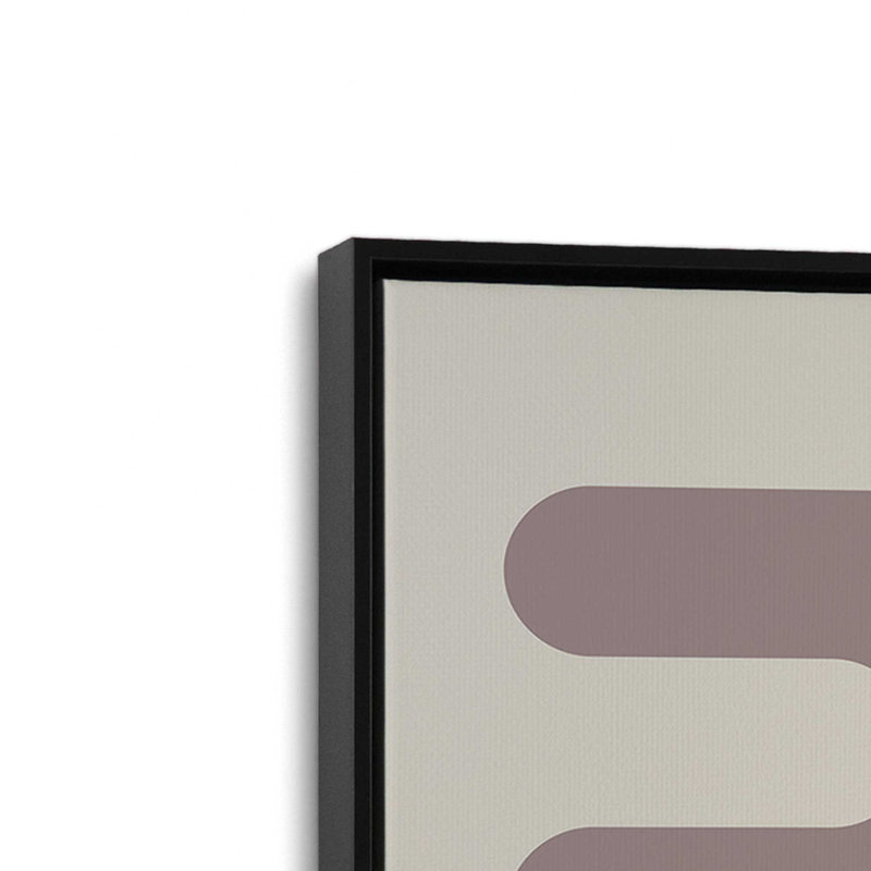 Impression sur toile Warm Taupe Bauhaus , H 12,75 po x l 8,75 po, Noir satiné