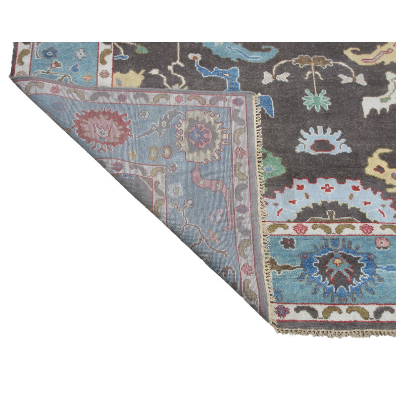 Tapis brun 9X12 Oushak