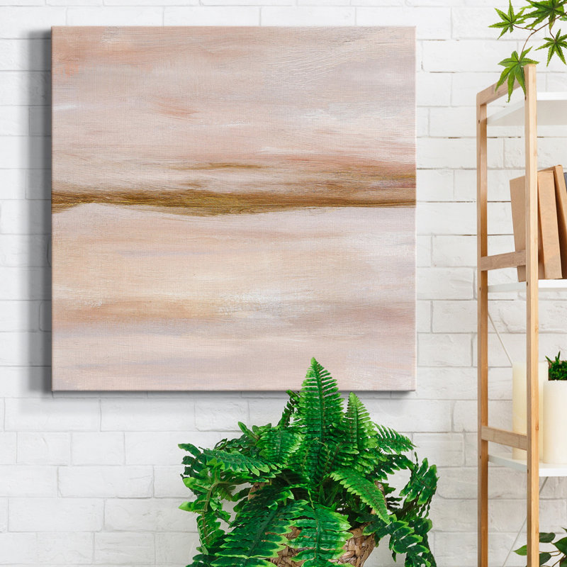 Impression encadrée Golden Horizon I-Premium - prête à être accrochée, H 26,5 po x l 26,5 po x P 1,5 po, Pas de tapis