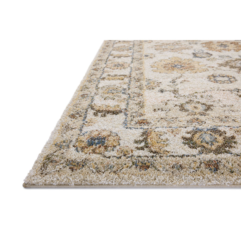 Charlton Home® Devara Ivory / Multi Area Rug, Rectangle 6'7" x 9'2"