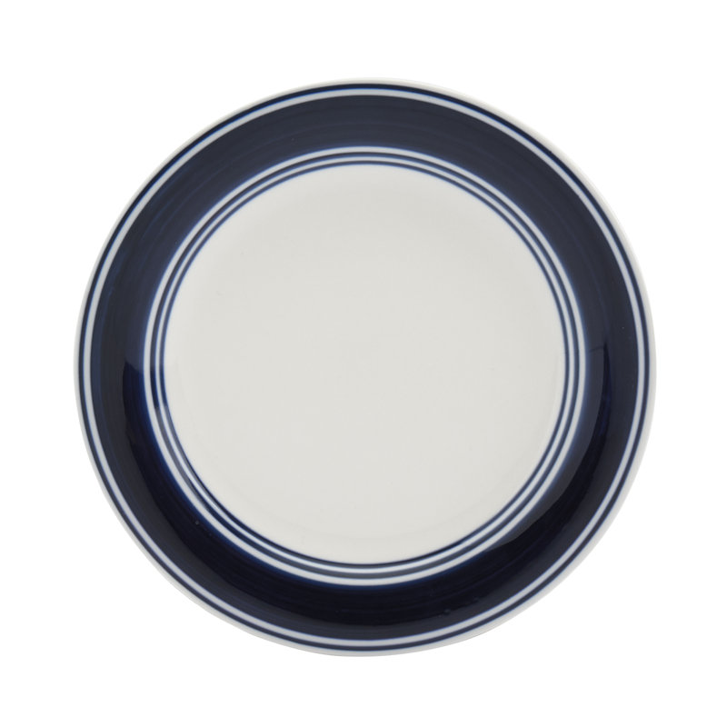 Elegant White and Blue Porcelain Dinnerware Set for 4
