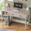 Table d'étude de 40 po, petit bureau d'ordinateur avec tiroir et tablettes de rangement, bureau d'écriture Farmhouse-121503359