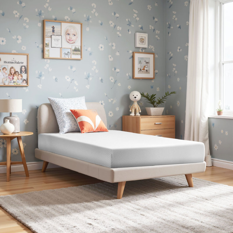  6-Inch Gel Memory Foam Mattress in a Box, Medium Firm Cooling Mattress for Pressure Relief & Full Body Support, Twin Size