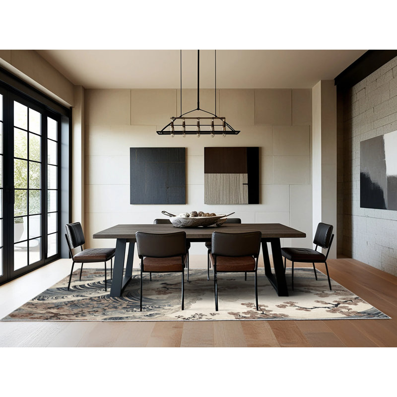 Sakura Flow Rug, Square 5'