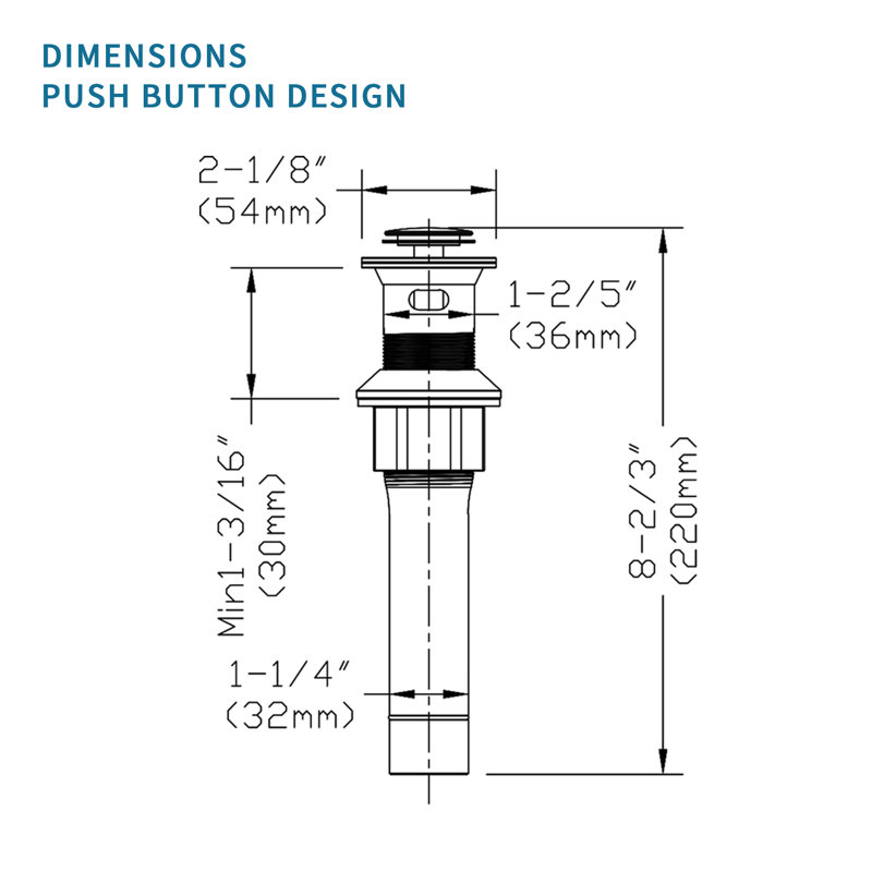 Pop-Up Bathroom Sink Drain