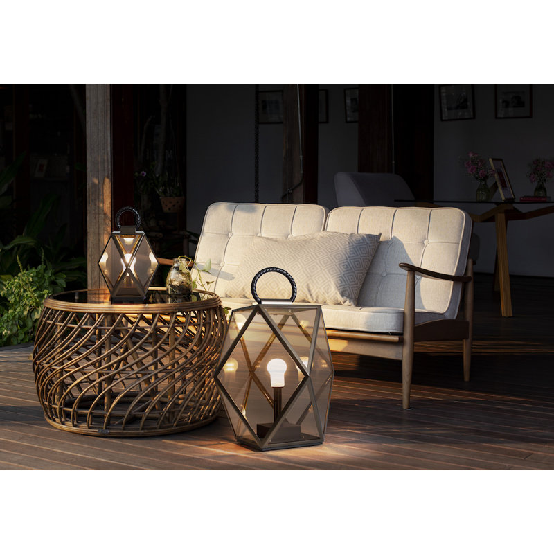Muse Lantern Table Lamp, 24"H x 24"W x 24"D