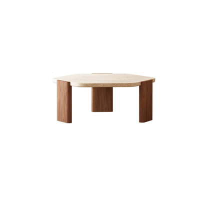 French Retro Style Teak Wood Coffee Table
