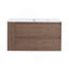 Meuble-lavabo mural 36 po avec lavabo en céramique-487136690