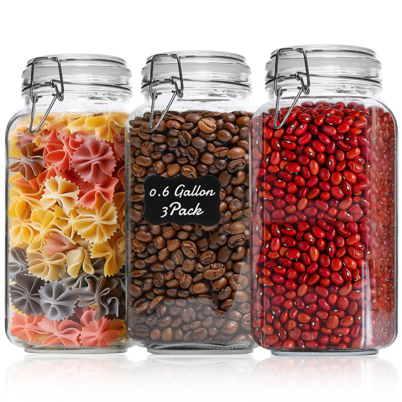 Glass Jar - Set of 3