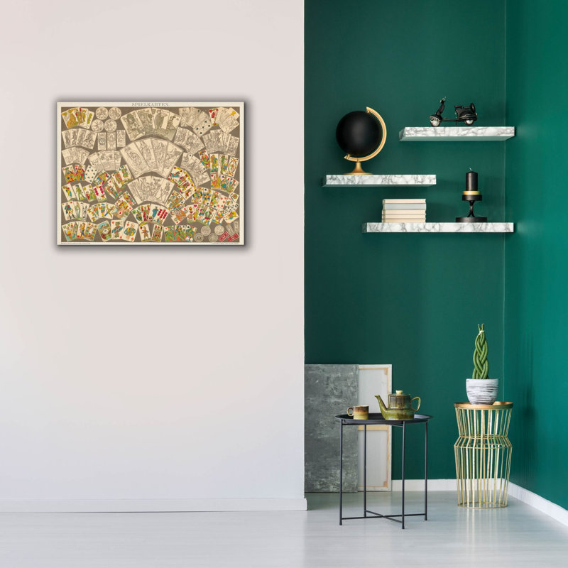 «Play Cartes» par Wild Apple Portfolio, art mural sur toile, H 26 po x l 34 po