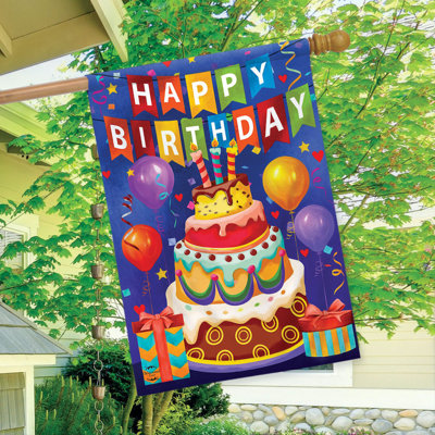 Drapeau de la maison de l'anniversaire