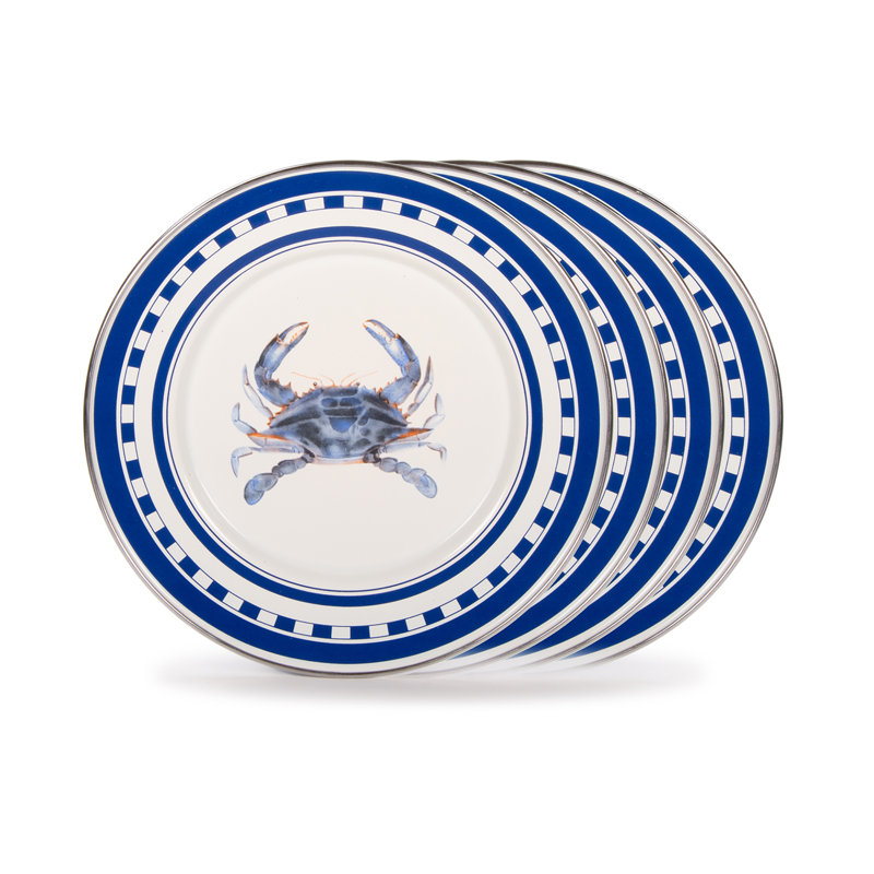 Blue Crab 8.5" Dessert Plate