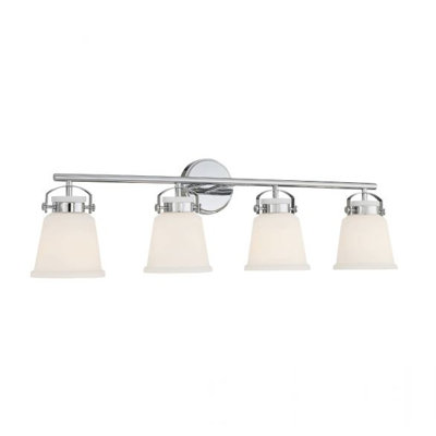 Éclairage pour salle de bain 2 lumières Savoy House Kaden en chrome poli