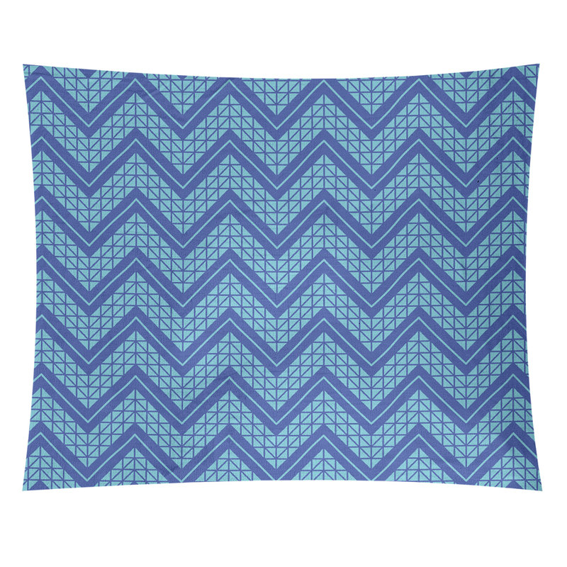Tapisserie Stephenie, H 88 po x l 104 po, Bleu / bleu sarcelle