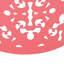 Élégantes tables de bout en métal S / 2, conception florale taillée en fer, couleur corail, structure thermolaquée, sans assemblage, l 13,75 po x P 13,75 po et H 11,75 po, P 11,75 po, H 15,75 po-47867444