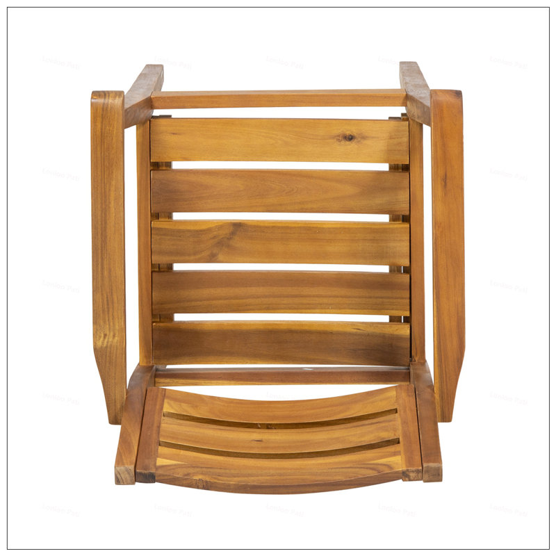 STAMFORD Acacia Wood Patio Armchair Set, Weather-Resistant And Comfortable Outdoor Seating For Backyard And Garden, Walnut