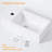 MOHOME 10'' Ceramic Rectangular Bathroom Sink-86125644