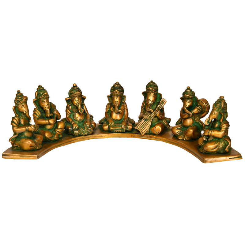 Ensemble d'idole de 4 po Ganesha