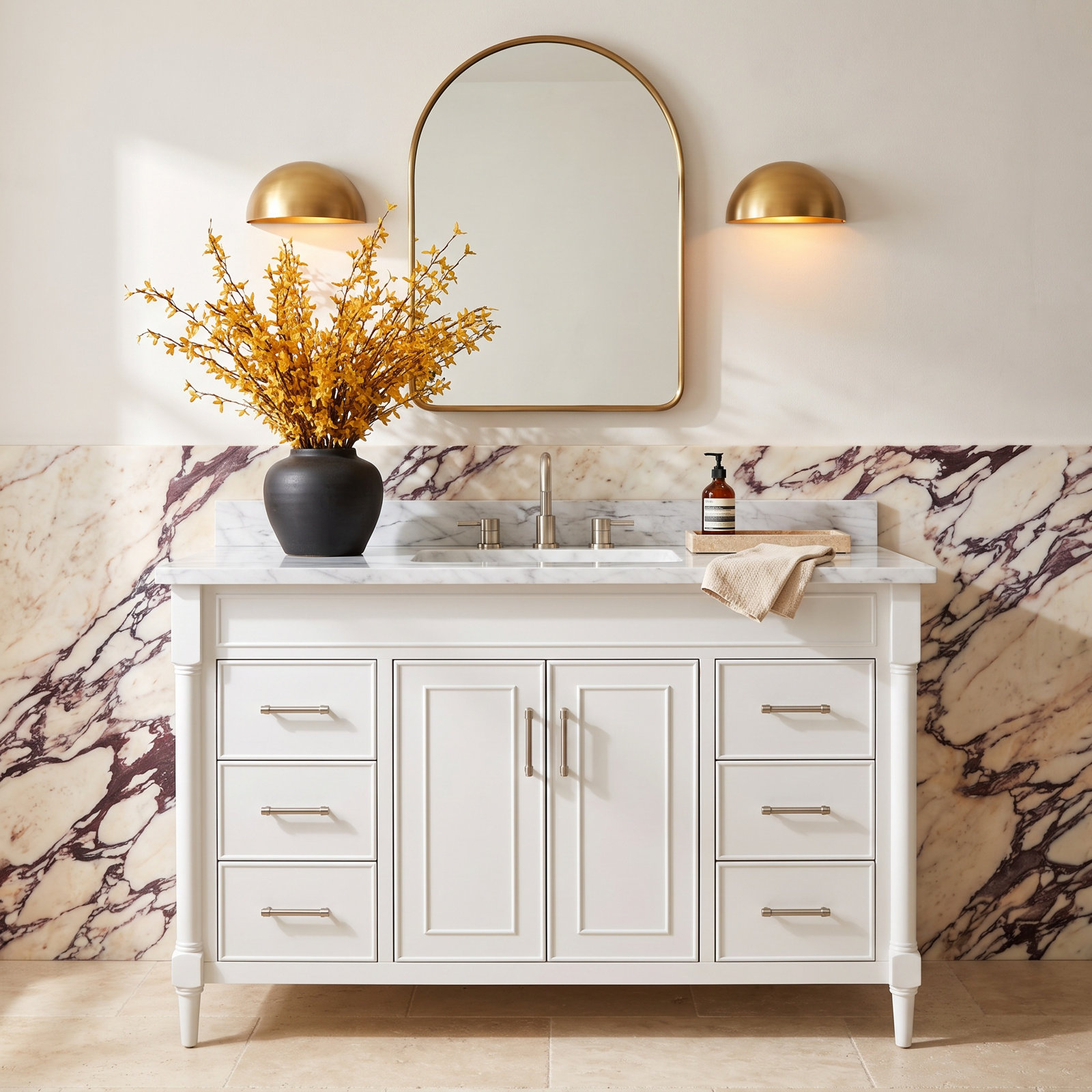 Addison 49'' Single Bathroom Vanity, Light Gray
