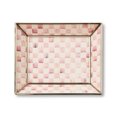 Rosy Check Small Glass Tray