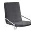 Ensemble de 2 chaises d'appoint en velours gris et finition chromée Zlatan