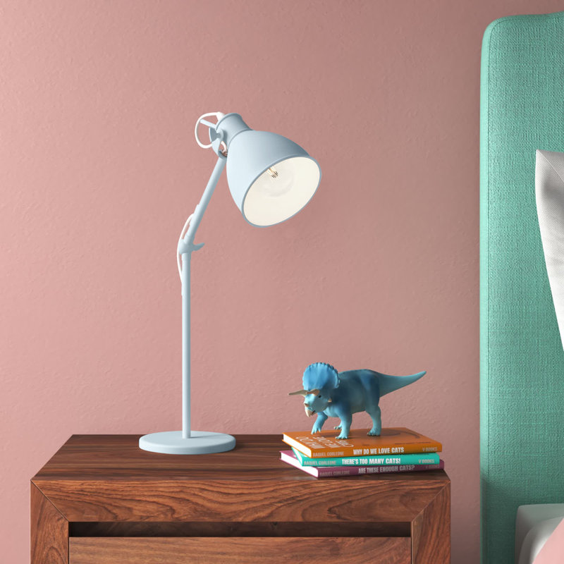 Lampe de bureau 17,05 po Jakob, Bleu pastel clair