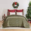 Ensemble de courtepointe 2 pièces Greenland Home Fashions Christmas Tree Holiday 68 x 88 + 20 x 26-100247443