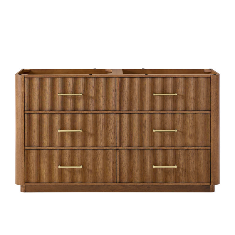 Meuble-lavabo double 60 po Francesco, Bronze