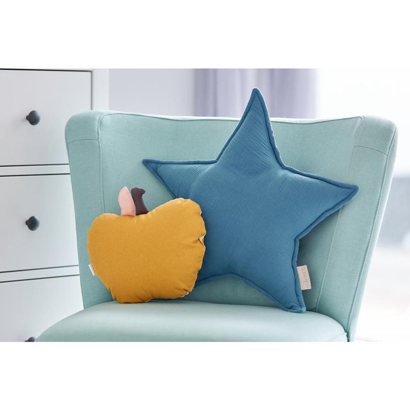 Novelty Throw Cushion, Blue