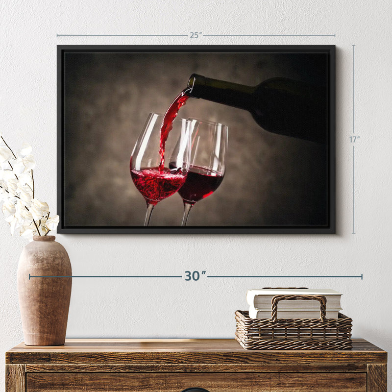«Serving Red Wine Wall Art», H 17 po x l 25 po