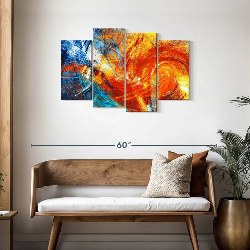 Avery Fire Abstract, 27" H x 43" W