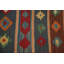 Tapis géométrique en laine Kilim