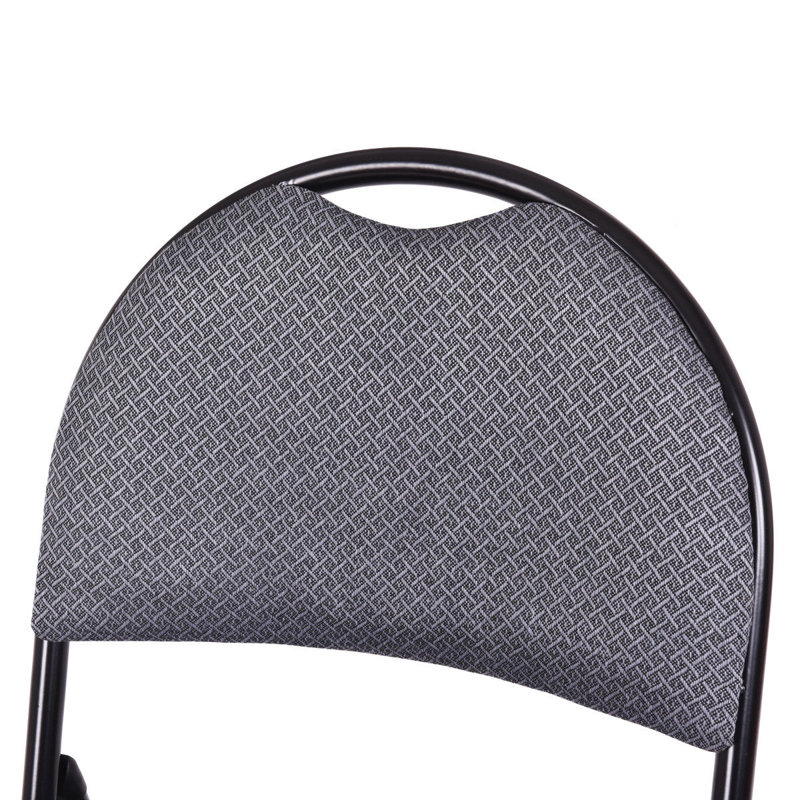 Chaise pliante rembourrée en tissu
