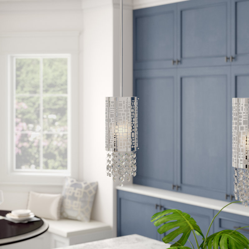 Jill 1 - Light Chrome Cylinder Pendant