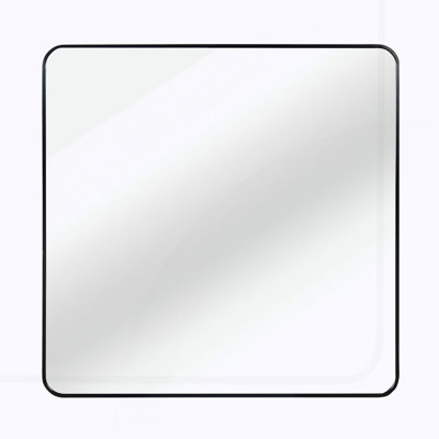 30 in x 30 in Metal Framed Square Bathrrom Mirror for Wall.