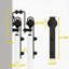 Ensemble de porte de grange coulissante double Bypass-61824962