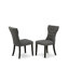 Ensemble de table de salle à manger 7 pièces avec pieds en X et 6 chaises rembourrées en tissu Gotham-477793102-477793108-477793109