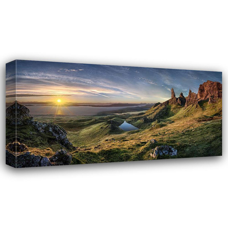 «Loon Peak® Schweiger, Christian», reproduction d'art sur toile tendue: The Old Man Of Storr, H 15 po x l 24 po