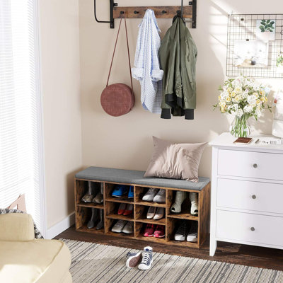 10 Pair Shoe Storage Bench